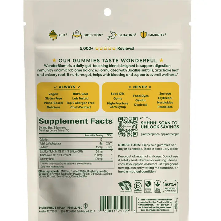 WonderBiome 2-1 Pre & Probiotic