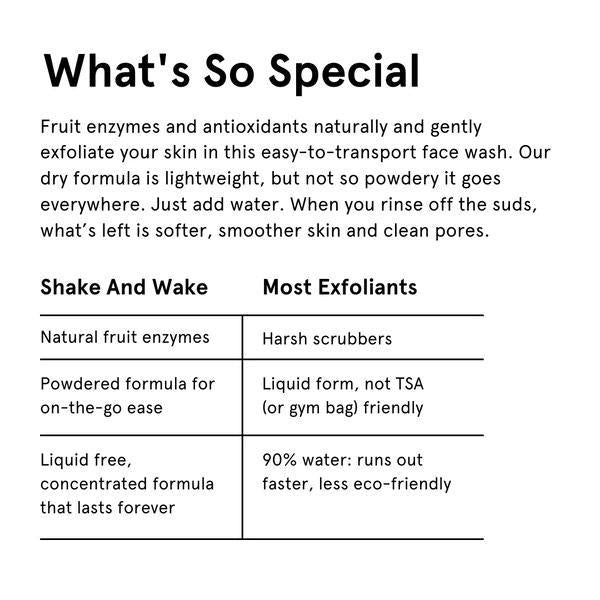 Shake and Wake - Enzyme Powder Face Wash