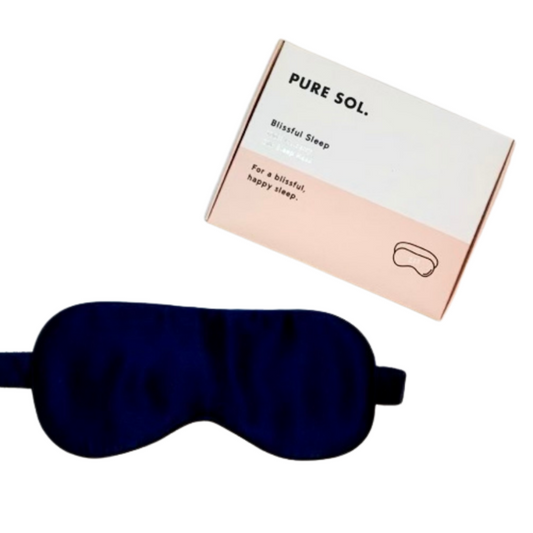 Mulberry Silk Sleep Eye Mask Navy